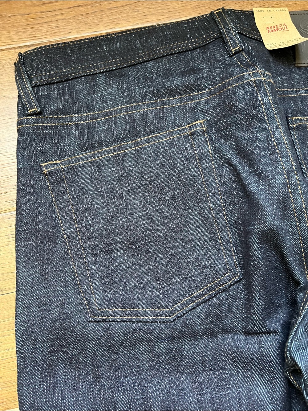 Naked and Famous Slub Stretch Selvedge Jeans Dark Indigo Weird Guy 32 019643 - Picture 13 of 13